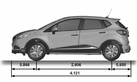 Renault captur dimensioni