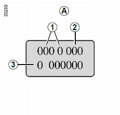 Plaque d'identification moteur 